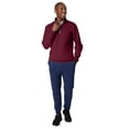 thumbnail image 6 of Hanes EcoSmart Men’s Fleece Quarter-Zip Pullover Maroon 2XL, 6 of 6