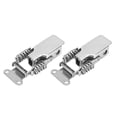 thumbnail image 1 of 2Pcs Spring Latch Catch Lock Iron Nickel Plated/Stainless Steel 201 Hasp Buckle Fastener Hardware Fitting2Pcs Stainless Steel 201, 1 of 8