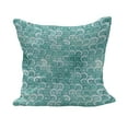 thumbnail image 1 of Ocean Fluffy Throw Pillow Cushion Cover, Abstract Swirled Sea Waves Pattern Spiral Forms Marine Theme Curvy Aquatic Art Print, Decorative Square Accent Pillow Case, 18" x 18", Aqua, by Ambesonne, 1 of 5