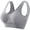Grey, variant on Sports Bras for Women LSQii High Support Seamless Hollow Breathable Sport Bra No Underwire Racerback Yoga Top Light Athletic Bralette for Workout Running Gym(No Padding) ,Pink L
