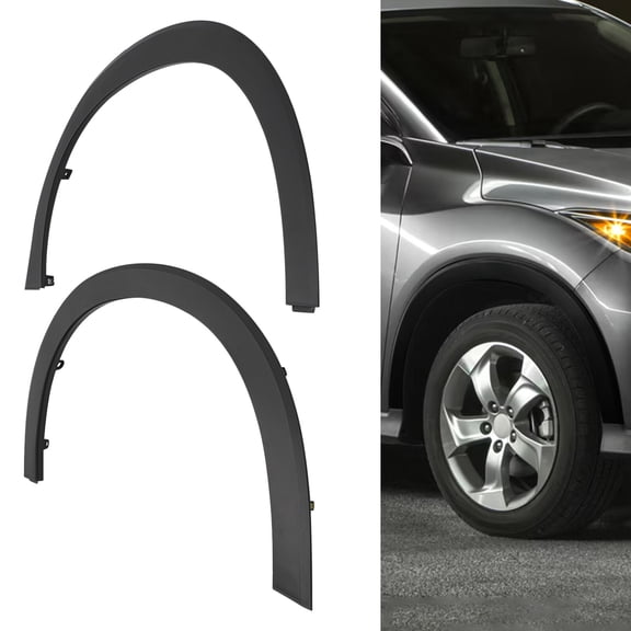 2pcs Front Fender Flares Wheel Arch Molding Trim For 2016-2021 2022 Honda HR-V