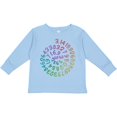 thumbnail image 3 of Inktastic Pi Day Pi Numerals in Rainbow Spiral Boys or Girls Long Sleeve Toddler T-Shirt, 3 of 5