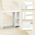 thumbnail image 6 of Costway Writing Desk with Adjustable Shelf, White, 6 of 10