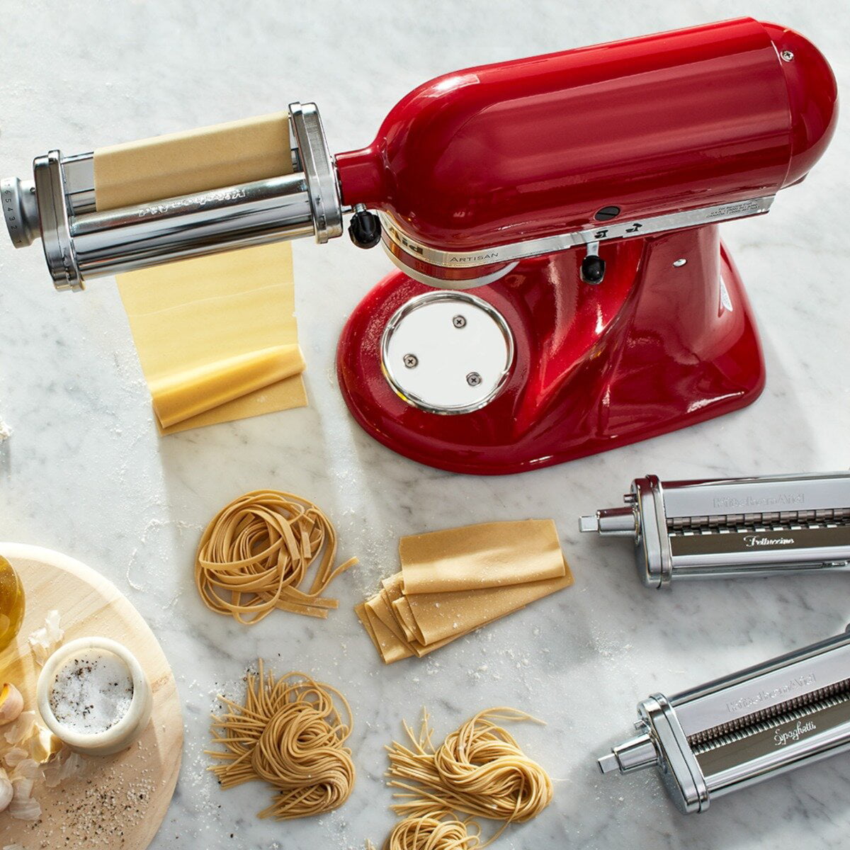 3 Style Noodle Makers Parts for KitchenAid Fettucine Cutter Roller