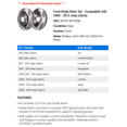 thumbnail image 2 of Front Brake Rotor Set - Compatible with 2008 - 2012 Jeep Liberty 2009 2010 2011, 2 of 2