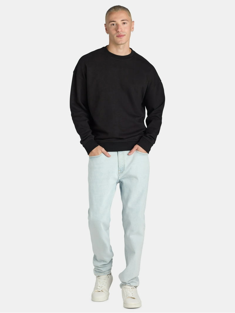No Boundaries Oversized Fleece Crewneck Sweatshirt - Walmart.com