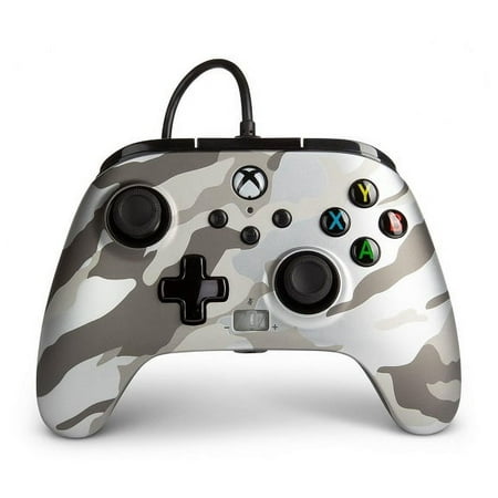 PowerA Enhanced Wired Controller for Xbox Series X|S – Metallic White Camo
