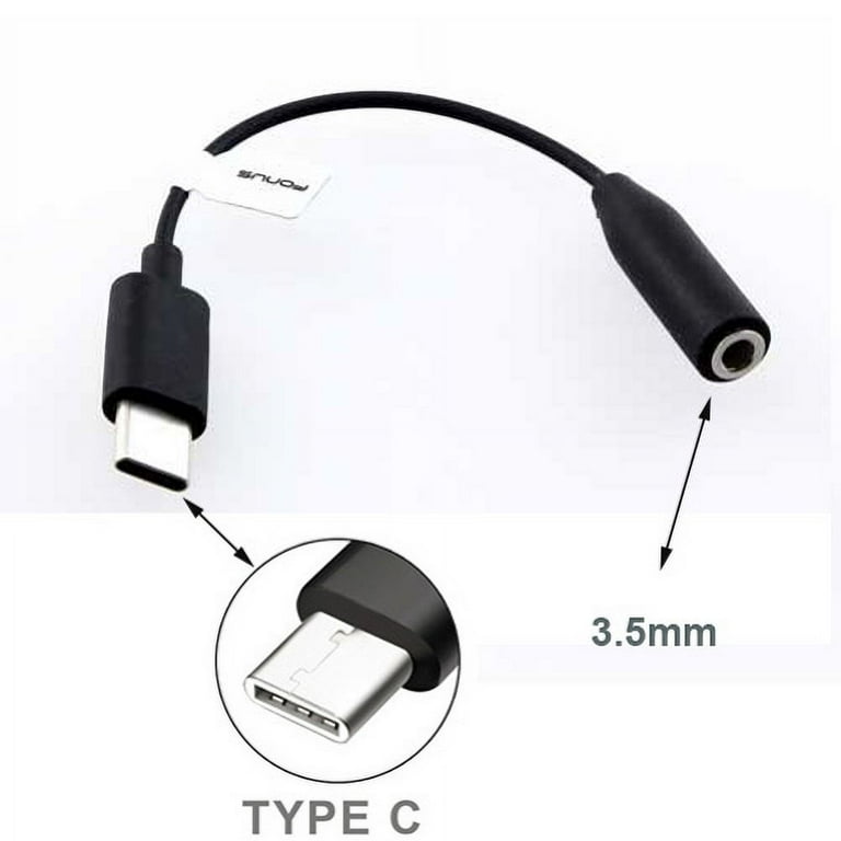 TYPE C Headphone Adapter Earphone Jack Converter Audio Adaptor J4Q for Google Pixel 4 XL Motorola Moto Z3 Play Z Play Droid Z2 Force Droid OnePlus