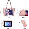 thumbnail image 2 of Xiangyi Women Fashion Handbags Wallet Tote Bag Shoulder Bag Top Handle Satchel Purse Set 4pcs, 2 of 17