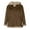 a01-Khaki, variant on Men's Winter Fleece Jackets Sherpa Lined Warm Thicken Weighted Solid Color Faux- Coats Plus Size Anorak Outdoor Ski Coats Coffee S