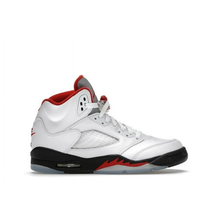 Jordan Kid's 5 Retro Fire Red Silver Tongue (2020), from StockX