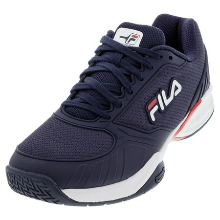Fila Men`s Volley Zone Pickleball Shoes Fila Navy and Red ( 11 Fila Navy/Red )