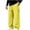 Yellow, variant on Men's Waterproof Rain Pants Drawstring Elastic Waist Parachute Bottoms Quick Dry Outdoor Camping Trousers