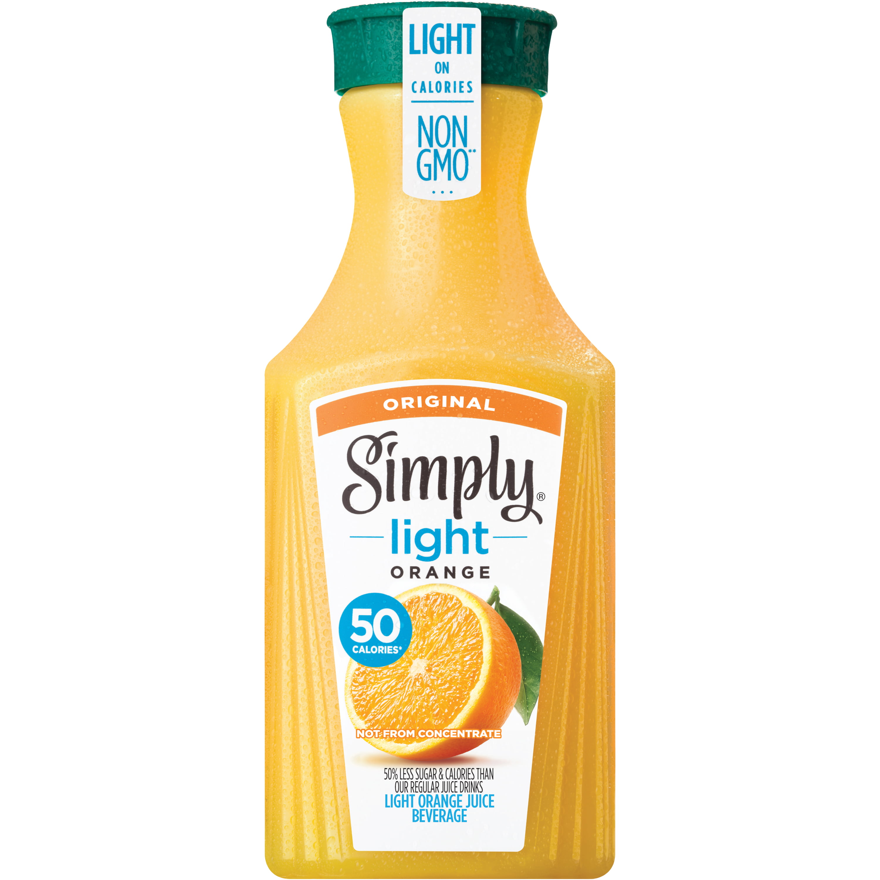 Simply Light Orange Pulp Free Orange Juice Non Gmo 52 Fl Oz Walmart