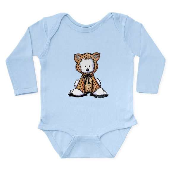 CafePress - Westie Leopard Cub Long Sleeve Infant Bodysuit - Long Sleeve Cotton Baby Bodysuit