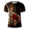 thumbnail image 4 of Wxolcjlv T‑Shirt For Mens Graphic Print Short Sleeve Comfortable Casual Crew Neck For Daily Wear And Outdoor Activities Tee,Size XS-6XL, 4 of 4