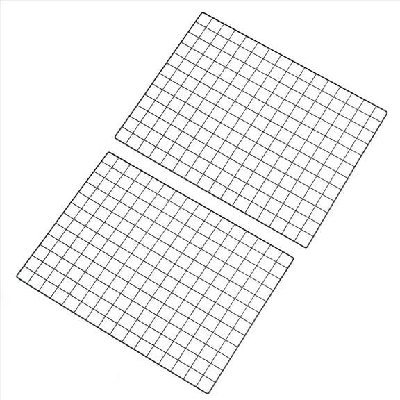 Uxcell 31.5"x24" Wire Grid Panel, 2 Pcs WWall Grid Decorative Board Photo Display for Home Office Wedding, Black