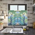 thumbnail image 4 of Yayeee Kitchen Curtains Tier Pair Light Filtering 27"x36" Rod Pocket Short Cafe Window Panel, Beige Tree, 4 of 7