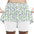 thumbnail image 2 of uublik Girl Uniform Skirt Purple Tennis Skirts Golf Skort Athletic Dance Running School Sport Skirts with Shorts Size 2T-12, 2 of 6