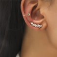 thumbnail image 1 of Bohemio NO Piercing Crystal Rhinestone Ear Cuff Wrap Stud Clip Pendientes para mujer Chica Pendientes de moda Joyería Bijoux Deng Xun unisex, 1 of 2