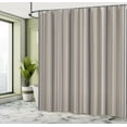 thumbnail image 4 of Ambesonne Stripes Shower Curtain, Abstract Ocean Lines Print, 69"Wx70"L, Warm Taupe, 4 of 4