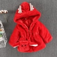 thumbnail image 2 of Odeerbi Baby Boys Girls Coats Winter Outerwear Jackets Kids Solid Cartoon Faux Christmas Wool Sweater Plus Velvet Cloak Thick Warm Clothes, 2 of 4