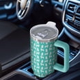 thumbnail image 4 of 40oz Tumbler with Dog Paw Print, Flip Straw Lid and Handle, Leak Proof Stainless Steel Travel Mug for Him Her, 4 of 5