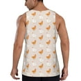 thumbnail image 3 of Fotbe Funny Chicken Pattern Men's Quick Dry Workout Tank Top Gym Muscle Tee Fitness Bodybuilding Sleeveless T Shirt Breathable Workout Shirt-Medium, 3 of 9