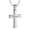 Steel, variant on Personalize Cross Urn Pendant Memory Necklace for Cremation Ashes Holder Memorial Jewelry