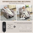 thumbnail image 4 of HOMCOM Massage Recliner Chair with Quiet Motor Pet-Friendly Fabric Brown, 4 of 10