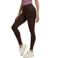 thumbnail image 2 of 3D Cellulite Leggings for Women Workout Yoga Pants Scrunch Butt Compression Legging Sculpting Yoga Fitness Pants Breathable Anti Cellulite Leggings Fitness Sport Pants Resistance Band Brown XXL, 2 of 4