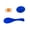Blue, variant on Plastic Eggs And Spoon Outdoor Activity Set For Children Coordination Development Carrying Race