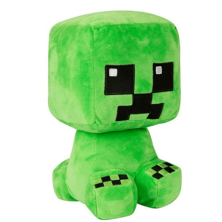 Minecraft Crafter Creeper Plush Stuffed Toy, Green, 10" Tall