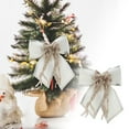 thumbnail image 2 of Velvet Christmas Bows for Tree Decorations - Double Loop Wreath Bow for Xmas Tree Topper, Garland, Gift Wrapping and Hanukkah Party DIY Holiday Home Décor, 2 of 7