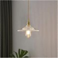 thumbnail image 3 of Japanese Retro Style E27 Gold Iron Chandelier Small Lamp Hanging with Glass Shade for Indoor Decor, 3 of 4