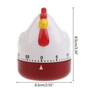 Cute Hen Shape Kitchen Cooking Timer Mechanical Countdown Clock Alarm Reminder f