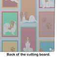 thumbnail image 5 of Lots of Red and White Papillon Glass Cutting Board Large 12 in x 15 in, 5 of 5