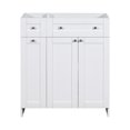 thumbnail image 2 of 30" Bathroom Vanity Without Sink, Bathroom Cabinet with 2 Soft-Closing Cabinet Doors & 2 Shelves, Round Drawer Handles, White, 2 of 9
