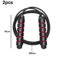 thumbnail image 2 of Paquete de 2 cuerdas de saltar ajustables para entrenamiento, cuerda de saltar para fitness, cuerda de saltar de velocidad para ejercicio, 2 of 5