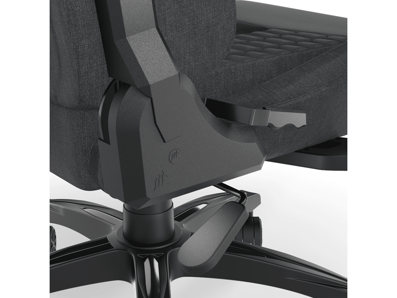 Corsair TC100 RELAXED Gaming Chair (Fabric Grey/Black)