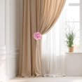 thumbnail image 4 of Apeya Purple Curtain Tiebacks Clips, Decorative 3D Floral Curtain Holder Buckles for Drapery Window Treatments, Easy Clip On Fabric Holdbacks, 5 Inch, 4 of 6