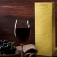 thumbnail image 6 of 8 Pcs Wine Gift Bags Gold, Single Bottle Paper Wine Bag Bulk for Party, Shopping, Retail Merchandise(11.5x9x35cm), 6 of 7