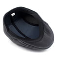 thumbnail image 4 of SikaFu Black Sub -Bright Leather PU Beare Hat Men's Autumn And Winter Hat Leather Peaked Peaked Caps Warm The Old Man Hat Forward, 4 of 6