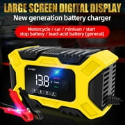 E-FAST Car Battery Chargers /6A Full Automatic Battery Chargers Maintainer 3-Stage Portable Trickle Chargers Battery Desulfat