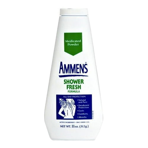 Ammens Medicated Deodorant Powder, Shower Fresh Formula 11Oz