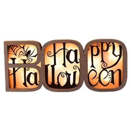 

Uorcsa Gothic Decor Light up Sign Lighted for Party Hand Painted Halloween Sign Battery Powered Sign Creepy Halloween Lights indoor Halloween Decor Kitchen Halloween Lights