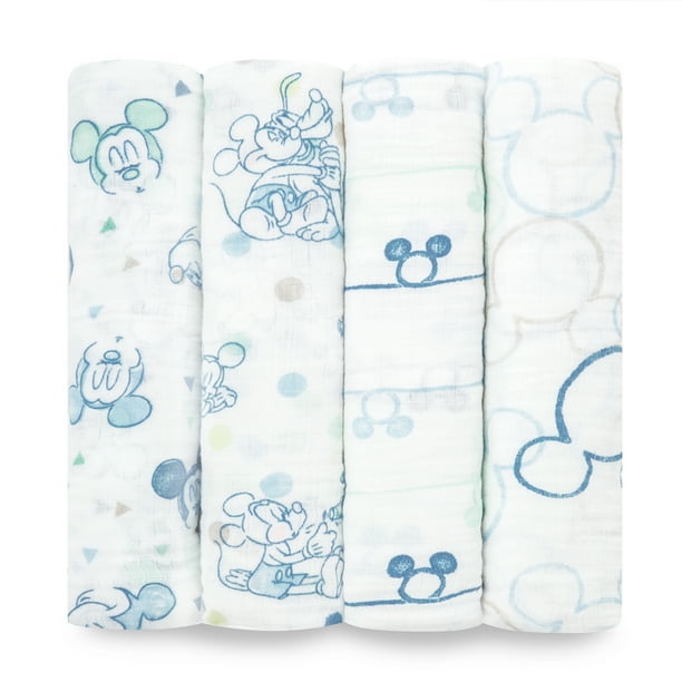 aden by aden + anais, disney large muslin blankets, mickey ...