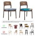 thumbnail image 4 of Gaeub Beach Square Chair Seat Covers, Stretch Fitted Printed Chair Seat Cushion Cover for Kitchen, Office - One Size, 4 of 9