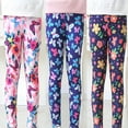 thumbnail image 6 of Esaierr 3-12T Toddler Kids Girls Milk Silk Fleece Pants Leggings Spring Fall Thin Velvet Trousers Printed Padded Bottoms, 6 of 8