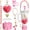 Rose Pink, variant on Stanley Cup Accessories Set for 40oz/30oz Tumbler with Handle-Including Bow Charms with Pearls,Silicone Charm and Silicone Boot,Suitable Accessories for Stanley(Orange)